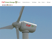 Tablet Screenshot of cfgreenenergy.com